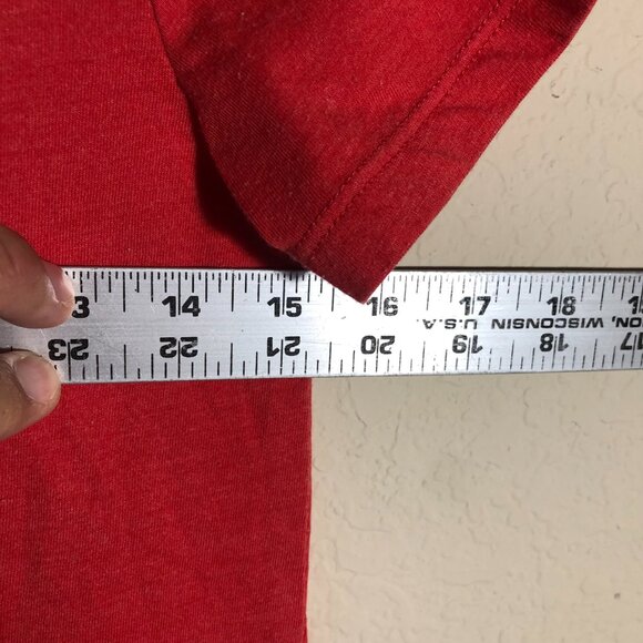 Cat And Jack T-Shirt Boys Size M 8 Solid Red T-Shirt Short Sleeve - Picture 4 of 6